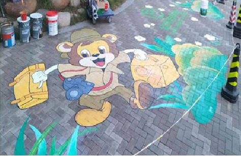 灵璧夏季画地面彩绘会遇到的问题