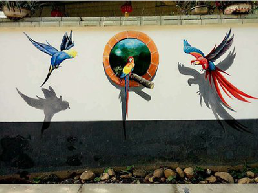 灵璧视觉错位-3D墙绘设计