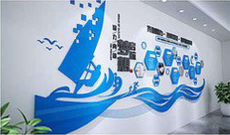 灵璧海浪主题文化墙如何设计？