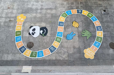 灵璧地面游戏彩绘