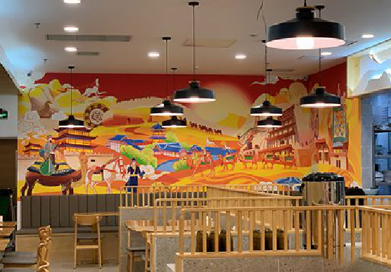 灵璧商业空间彩绘介绍。