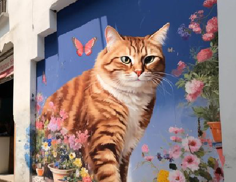 灵璧自己绘制有个性的手绘墙