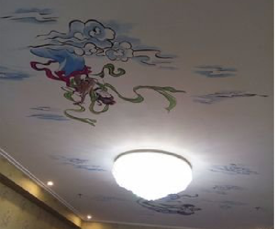 灵璧如何快速绘制天花板上的手绘墙？