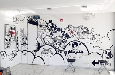 灵璧手绘墙并非传统涂鸦。