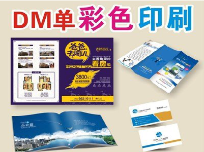 灵璧单页印刷，色彩搭配简单。
