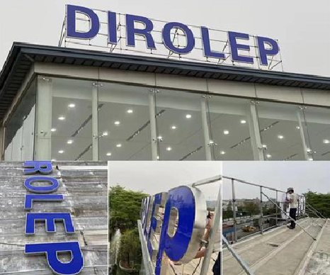 灵璧楼顶发光字安装的注意事项。